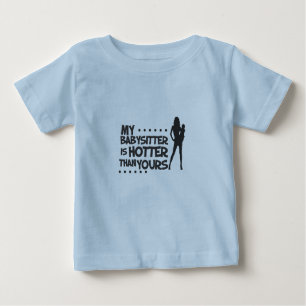 Camiseta Para Bebê baby-sitter quente