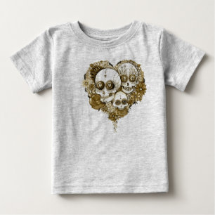 Camiseta Para Bebê baby sugar skull clothing tattoo style vintage