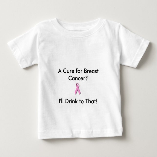 Camiseta Para Bebê Baby T para a cura (Frente)
