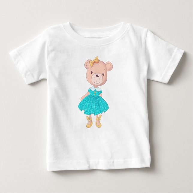 Camiseta Para Bebê Baby T-Shirt (Frente)