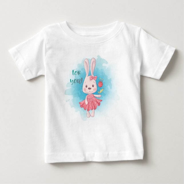 Camiseta Para Bebê Baby T-Shirt (Frente)