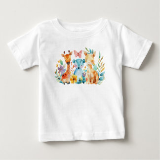 Camiseta Para Bebê Baby T Shirt Animals
