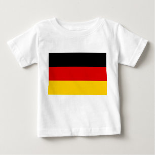 Camiseta Para Bebê Baby T-Shirt com bandeira da Alemanha