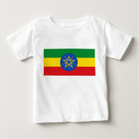 Baby T-Shirt com bandeira da Etiópia