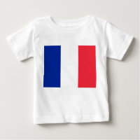 Baby T-Shirt com Bandeira da França