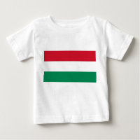 Baby T-Shirt com bandeira da Hungria