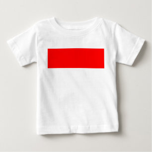 Camiseta Para Bebê Baby T-Shirt com bandeira da Indonésia