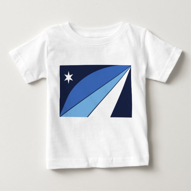 Camiseta Para Bebê Baby T-Shirt com bandeira de Columbia, SC (Frente)