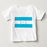 Baby T-Shirt com bandeira de Honduras