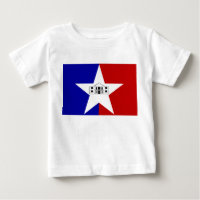 Baby T-Shirt com bandeira de San Antonio, EUA