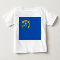 Baby T Shirt com Flag de Nevada
