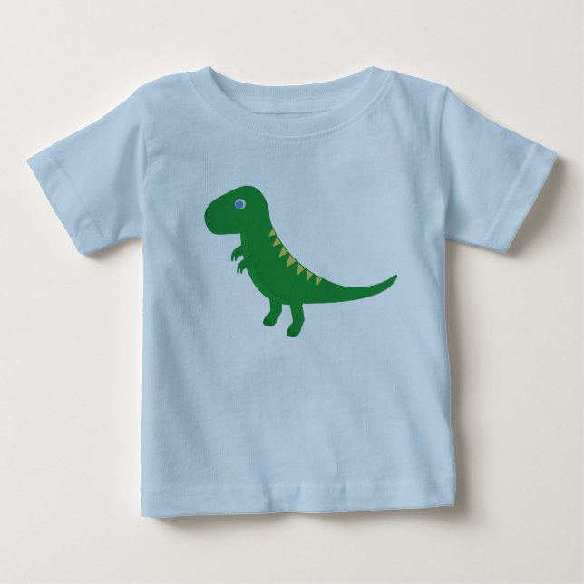Camiseta Para Bebê Baby T-Shirt com T-Rex (Frente)