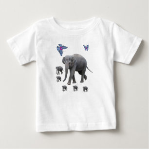 Camiseta Para Bebê Baby T-Shirt Elephant