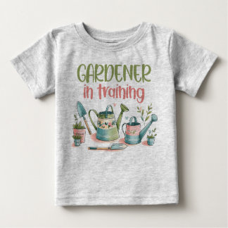 Camiseta Para Bebê Baby T-Shirt - Jardineiro em formação