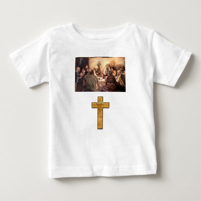 Camiseta Para Bebê Baby T-Shirt Jesus (Frente)