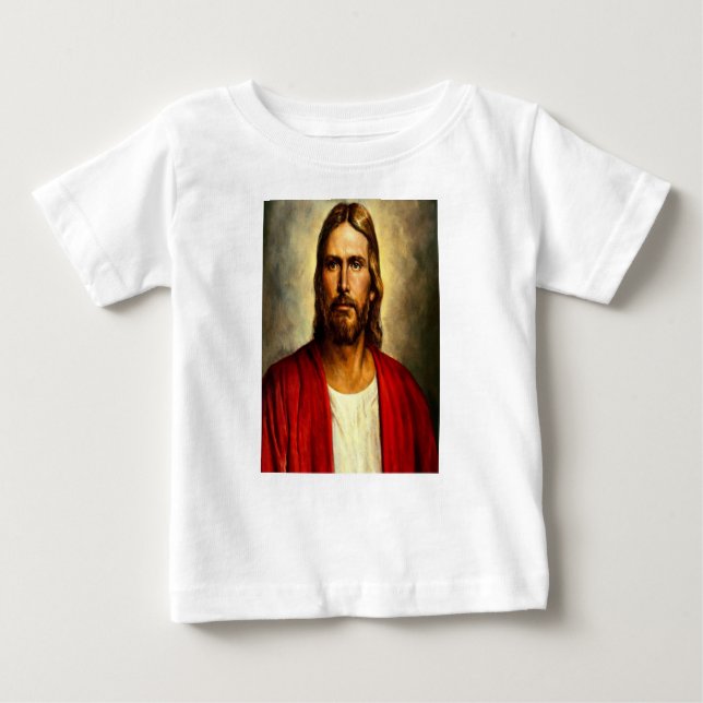 Camiseta Para Bebê Baby T-Shirt Jesus (Frente)