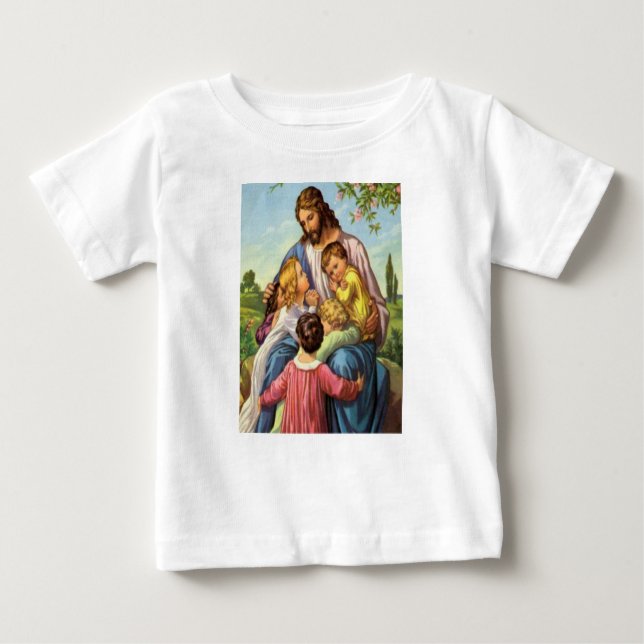 Camiseta Para Bebê Baby T-Shirt Jesus (Frente)