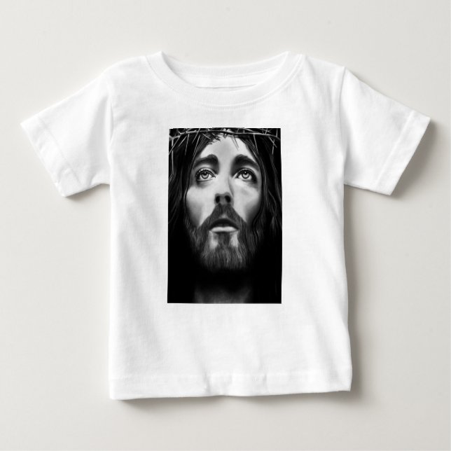 Camiseta Para Bebê Baby T-Shirt Jesus (Frente)