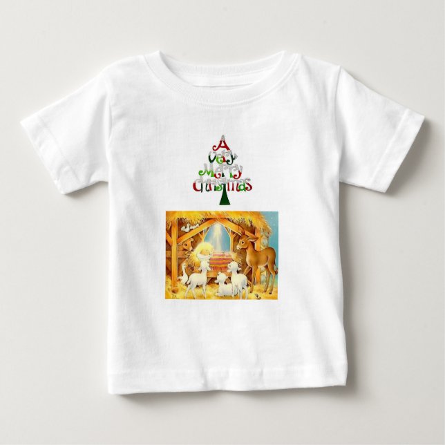 Camiseta Para Bebê Baby T-Shirt Jesus (Frente)