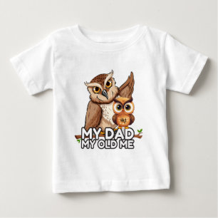 Camiseta Para Bebê Baby T-Shirt : Meu Pai Meu Velho Eu (branco)