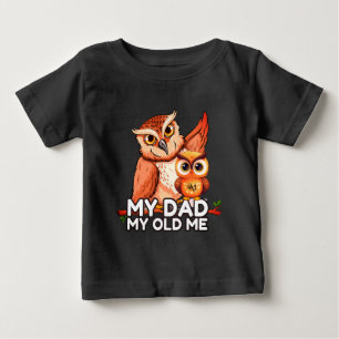 Camiseta Para Bebê Baby T-Shirt : Meu Pai Meu Velho Eu (preto)