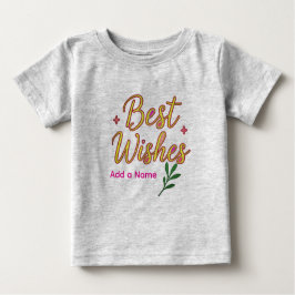 Camiseta Para Bebê Baby T-Shirt – Personalized with Name