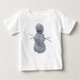 Camiseta Para Bebê Baby T-Shirt - Snowman