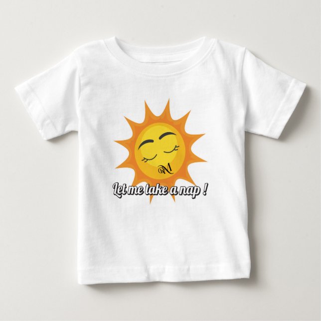 Camiseta Para Bebê Baby T-Shirt : Tome uma soneca (branca) (Frente)