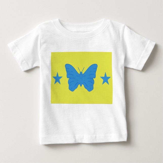 Camiseta Para Bebê Baby T-Shirt with Flag of Bady Bassit, Brazil (Frente)