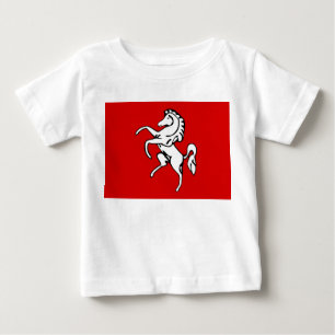 Camiseta Para Bebê Baby T-Shirt with Flag of Kent, Inglaterra