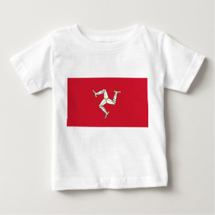 Camiseta Para Bebê Baby T-Shirt with Isle of Man Flag, Reino Unido