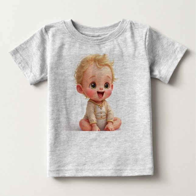 Camiseta Para Bebê Baby T-Shirts (Frente)