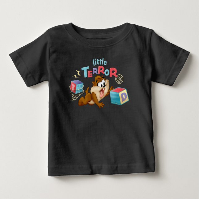 Camiseta Para Bebê Baby TAZ™ | Pequeno Terror (Frente)