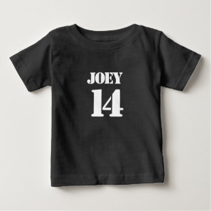 Camiseta Para Bebê Baby Team Jersey Number Baby