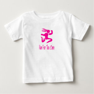 Camiseta Para Bebê Baby Tee Corra Para a Cura