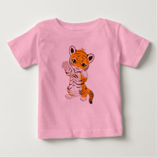 Camiseta Para Bebê Baby Tiger