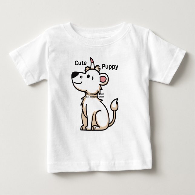 Camiseta Para Bebê Baby Tshirt (Frente)