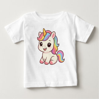 Camiseta Para Bebê Baby Unicorn