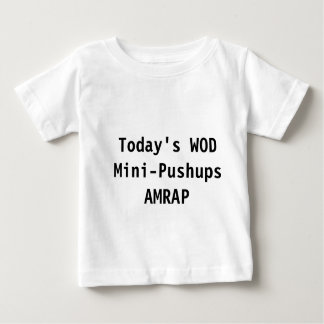 Camiseta Para Bebê Baby WOD: MiniPushups
