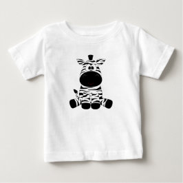 Camiseta Para Bebê Baby Zebra