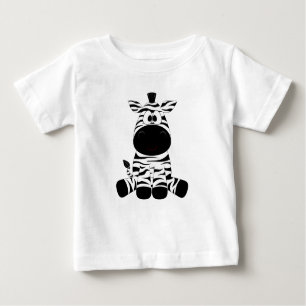 Camiseta Para Bebê Baby Zebra
