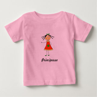 Camiseta Para Bebê Babybody "Principessa"