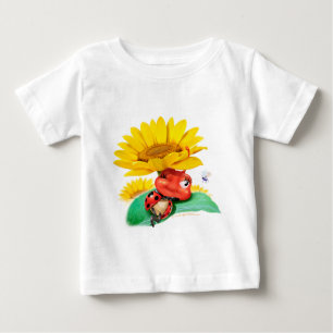 Camiseta Para Bebê Babygrowth Sleepy Ladybug