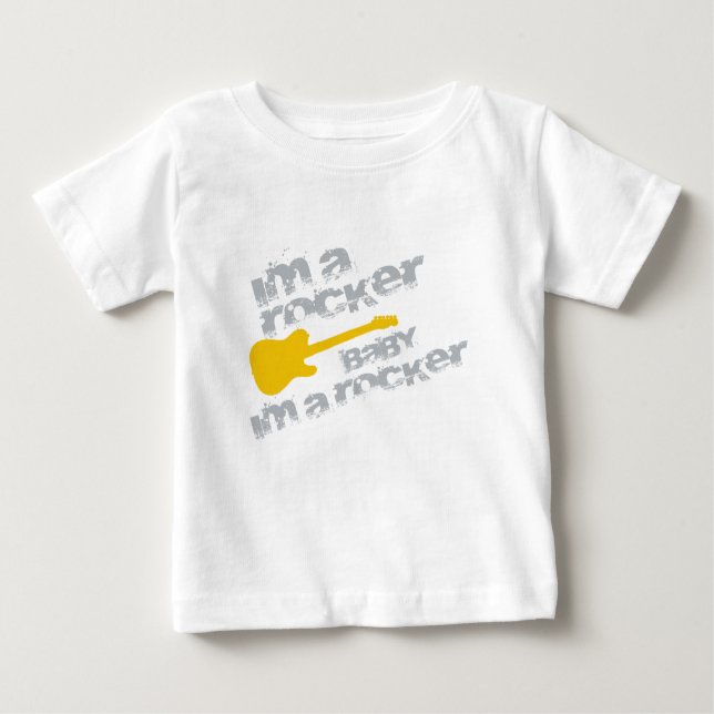 Camiseta Para Bebê BabyImARocker.png (Frente)