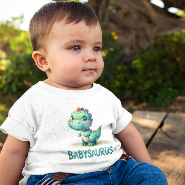 Camiseta Para Bebê Babysaurus alegres (Criador carregado)
