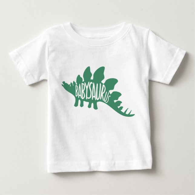 Camiseta Para Bebê Babysaurus. (Conjunto correspondente). (Frente)