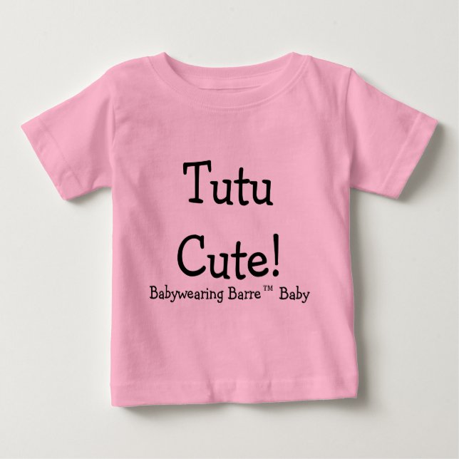 Camiseta Para Bebê Babyvestindo Barre Tutu Cute (Frente)