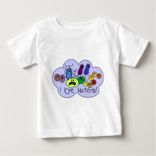 Camiseta Para Bebê Bactérias do amor