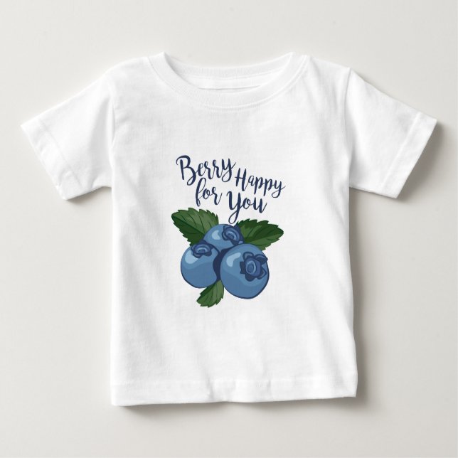 Camiseta Para Bebê Baga feliz (Frente)