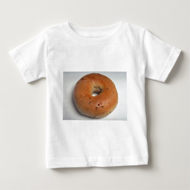 Camiseta Para Bebê Bagel delicioso (Frente)